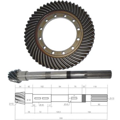 Immagine di CROWN WHEEL/PINION KIT 10x54