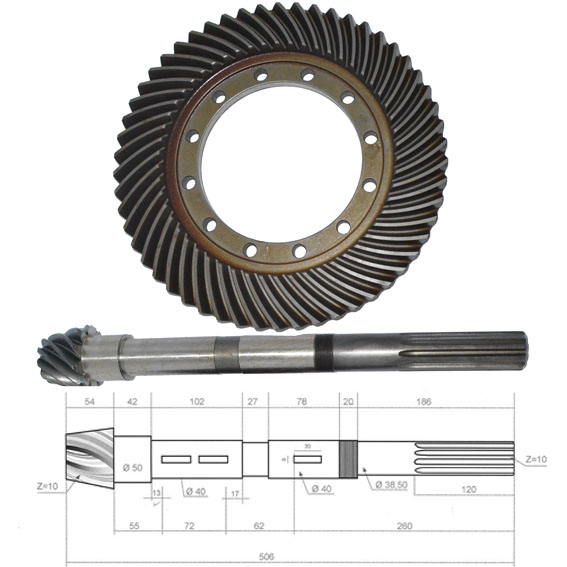 Immagine di CROWN WHEEL/PINION KIT 10x54