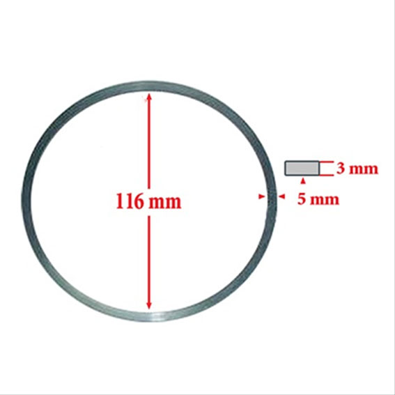 Immagine di SEAL TRANSMISSION REAR CLUTCH PISTON OIL OUTER