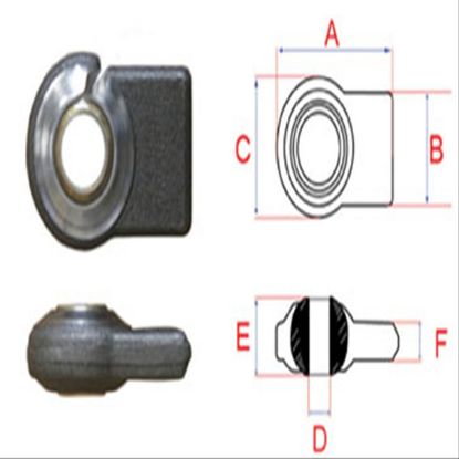 Immagine di LOWER LINK ARM. A: 93 B: 54 C: 63 D: 23 E: 30.5 F: